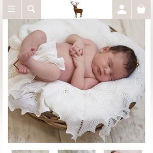 G.H. Hurt & Son Christening Shawl (authentic from Nottingham)